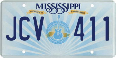 MS license plate JCV411