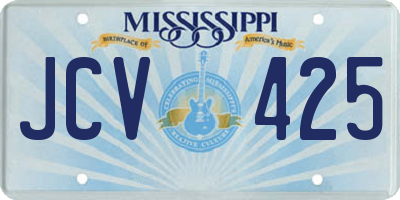 MS license plate JCV425