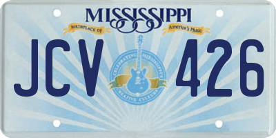 MS license plate JCV426