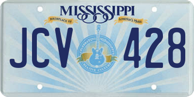 MS license plate JCV428
