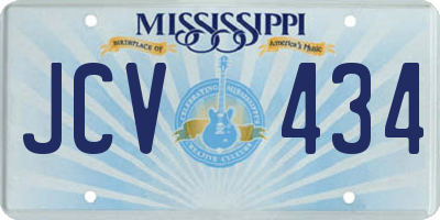 MS license plate JCV434