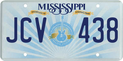 MS license plate JCV438