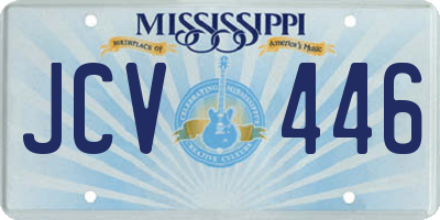 MS license plate JCV446