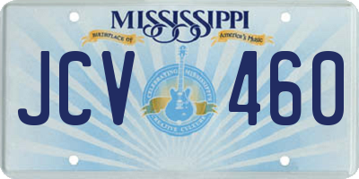 MS license plate JCV460