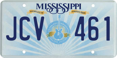 MS license plate JCV461