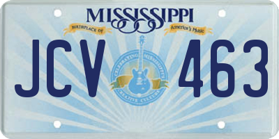 MS license plate JCV463