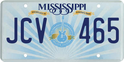 MS license plate JCV465