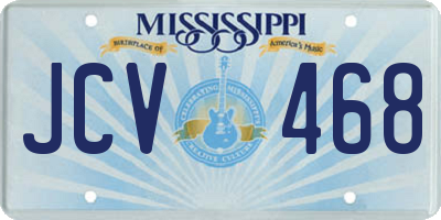 MS license plate JCV468