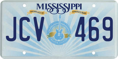 MS license plate JCV469
