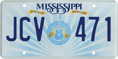 MS license plate JCV471