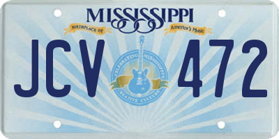 MS license plate JCV472