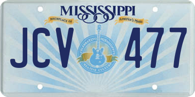 MS license plate JCV477