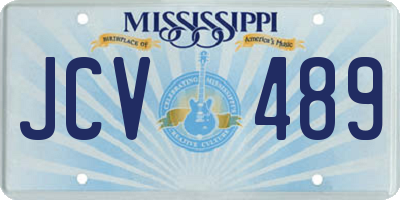 MS license plate JCV489