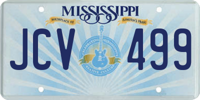 MS license plate JCV499