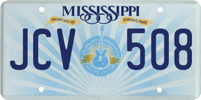 MS license plate JCV508