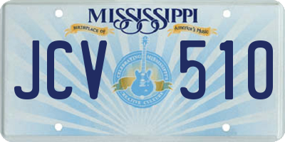 MS license plate JCV510
