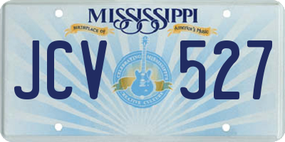 MS license plate JCV527