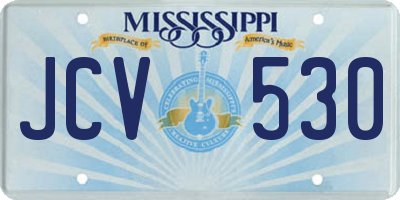 MS license plate JCV530