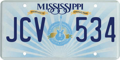 MS license plate JCV534