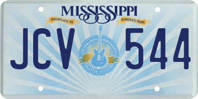 MS license plate JCV544