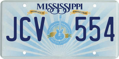 MS license plate JCV554