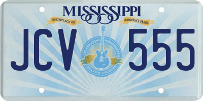 MS license plate JCV555