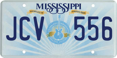 MS license plate JCV556