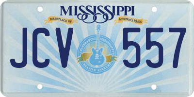 MS license plate JCV557