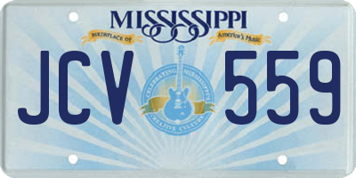 MS license plate JCV559