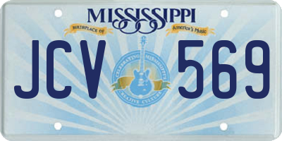 MS license plate JCV569