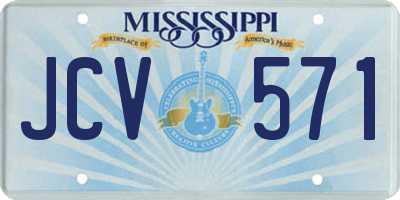 MS license plate JCV571