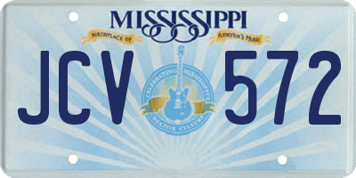 MS license plate JCV572