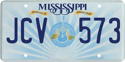 MS license plate JCV573