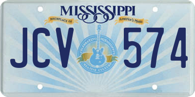 MS license plate JCV574