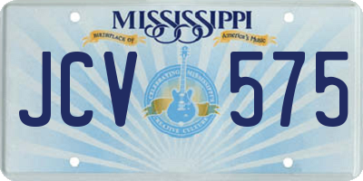 MS license plate JCV575