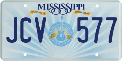 MS license plate JCV577