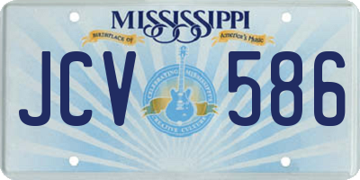 MS license plate JCV586