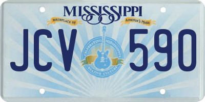 MS license plate JCV590