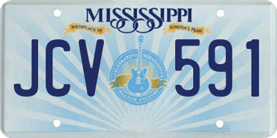 MS license plate JCV591