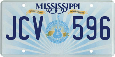 MS license plate JCV596