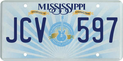 MS license plate JCV597