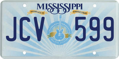MS license plate JCV599