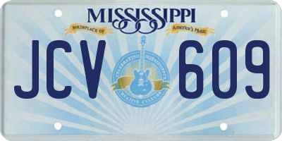 MS license plate JCV609
