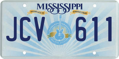 MS license plate JCV611