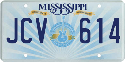 MS license plate JCV614