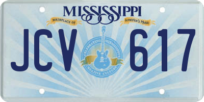 MS license plate JCV617