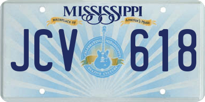 MS license plate JCV618