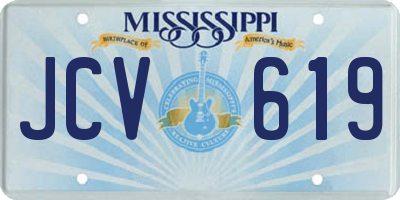 MS license plate JCV619