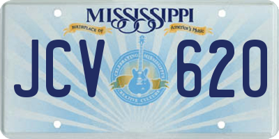 MS license plate JCV620