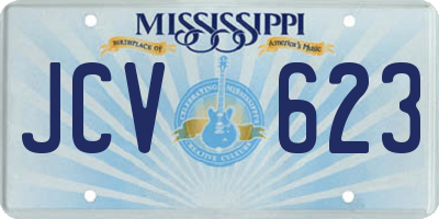 MS license plate JCV623